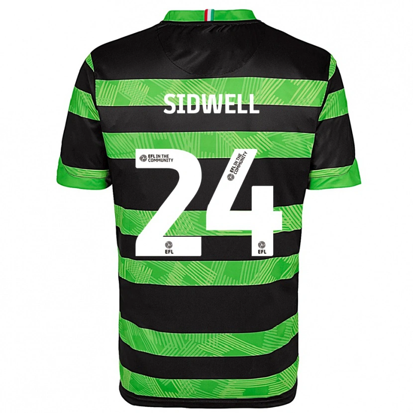 Danxen Damen Harry Sidwell #24 Schwarz Grün Auswärtstrikot Trikot 2025/26 T-Shirt Österreich