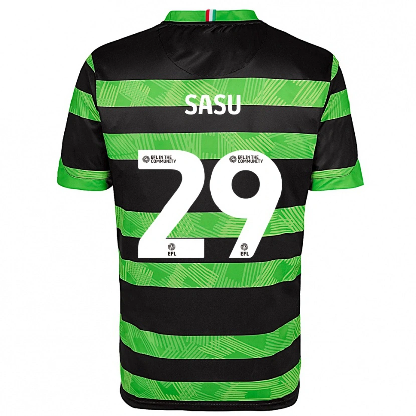 Danxen Damen Aron Sasu #29 Schwarz Grün Auswärtstrikot Trikot 2025/26 T-Shirt Österreich