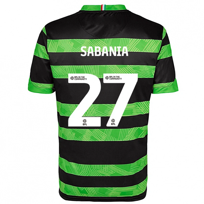 Danxen Damen Nadia Sabania #27 Schwarz Grün Auswärtstrikot Trikot 2025/26 T-Shirt Österreich