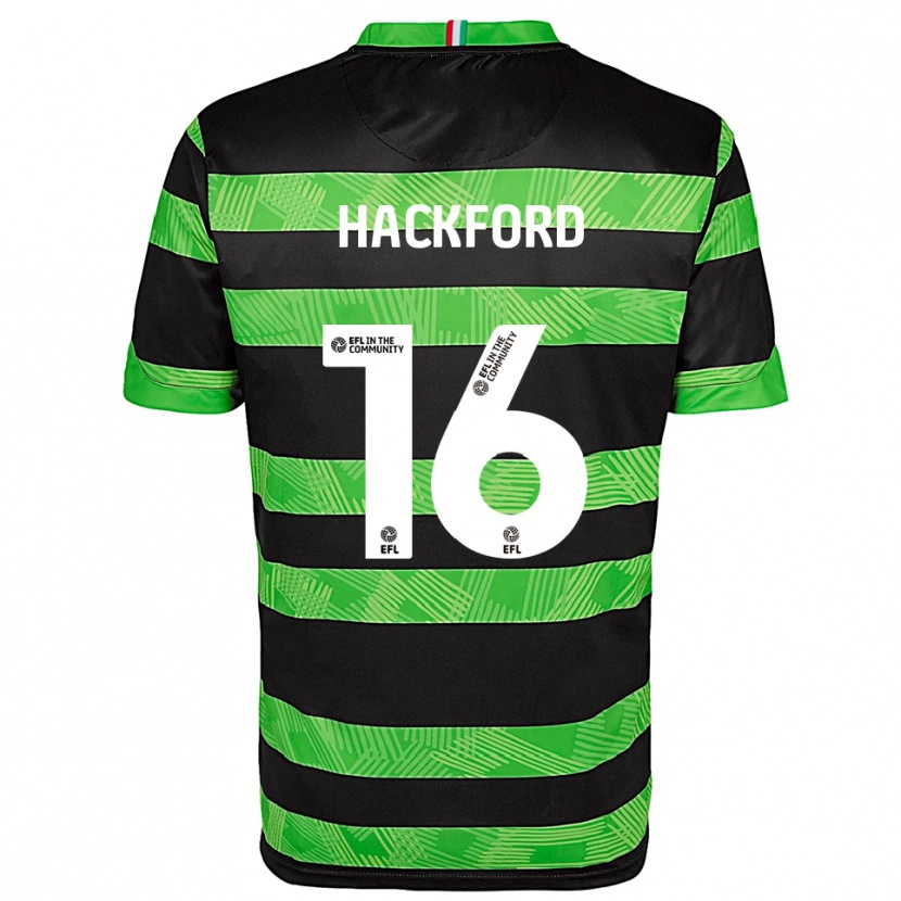 Danxen Damen Antwoine Hackford #16 Schwarz Grün Auswärtstrikot Trikot 2025/26 T-Shirt Österreich