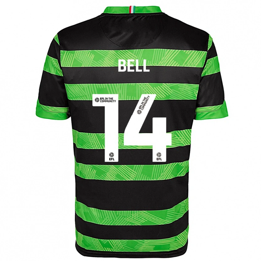 Danxen Damen Leanne Bell #14 Schwarz Grün Auswärtstrikot Trikot 2025/26 T-Shirt Österreich