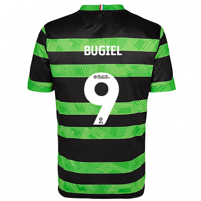 Danxen Damen Omar Bugiel #9 Schwarz Grün Auswärtstrikot Trikot 2025/26 T-Shirt Österreich