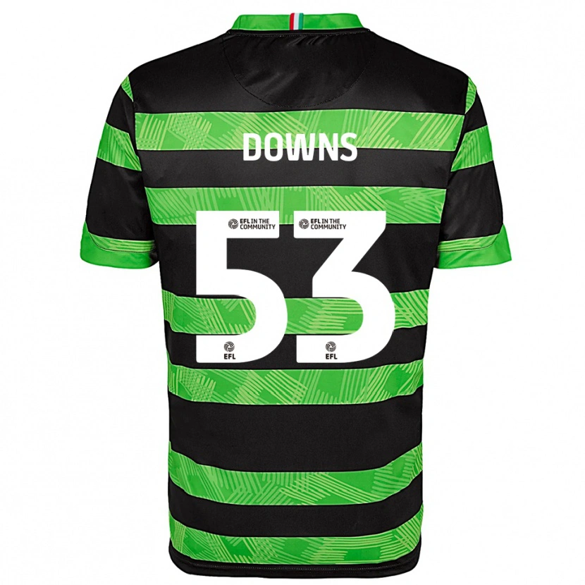 Danxen Damen Oliver Downs #53 Schwarz Grün Auswärtstrikot Trikot 2025/26 T-Shirt Österreich