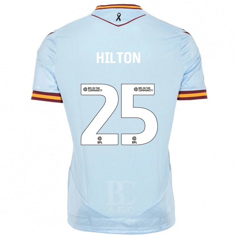Danxen Damen Joe Hilton #25 Himmelblau Auswärtstrikot Trikot 2025/26 T-Shirt Österreich