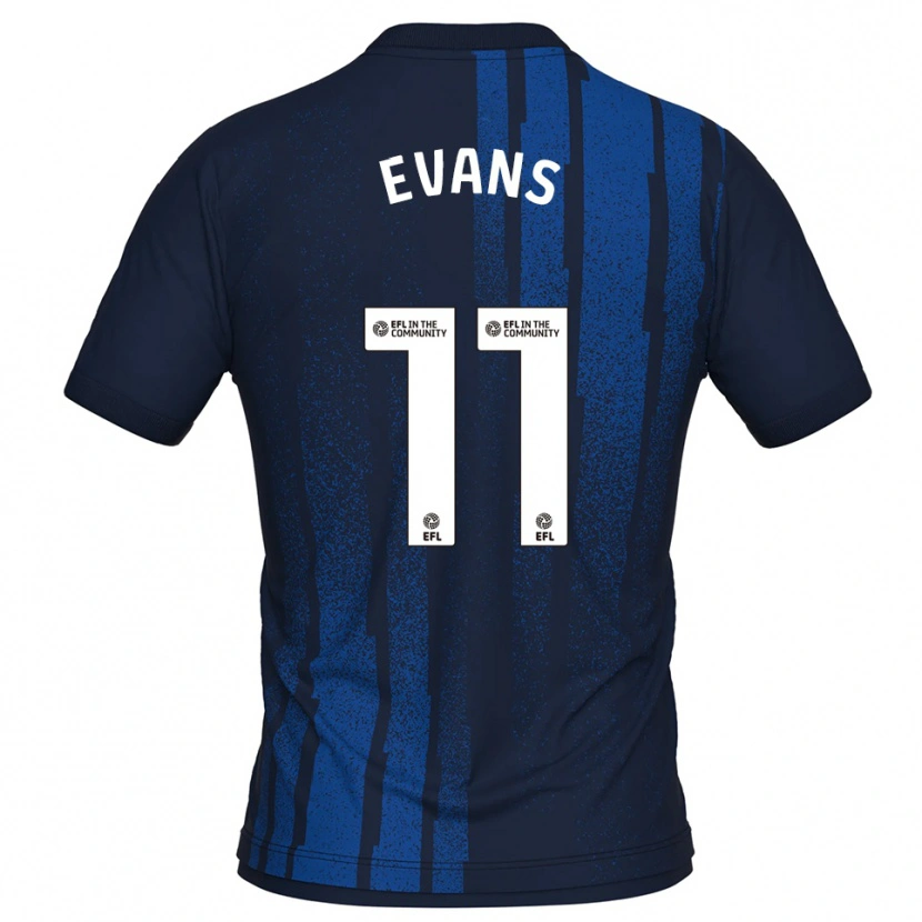 Danxen Damen Will Evans #11 Marine Weiß Auswärtstrikot Trikot 2025/26 T-Shirt Österreich