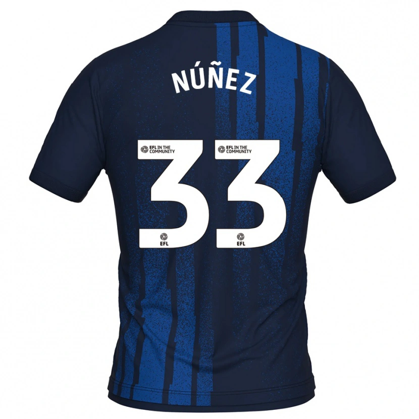 Danxen Damen Anthony Núñez #33 Marine Weiß Auswärtstrikot Trikot 2025/26 T-Shirt Österreich