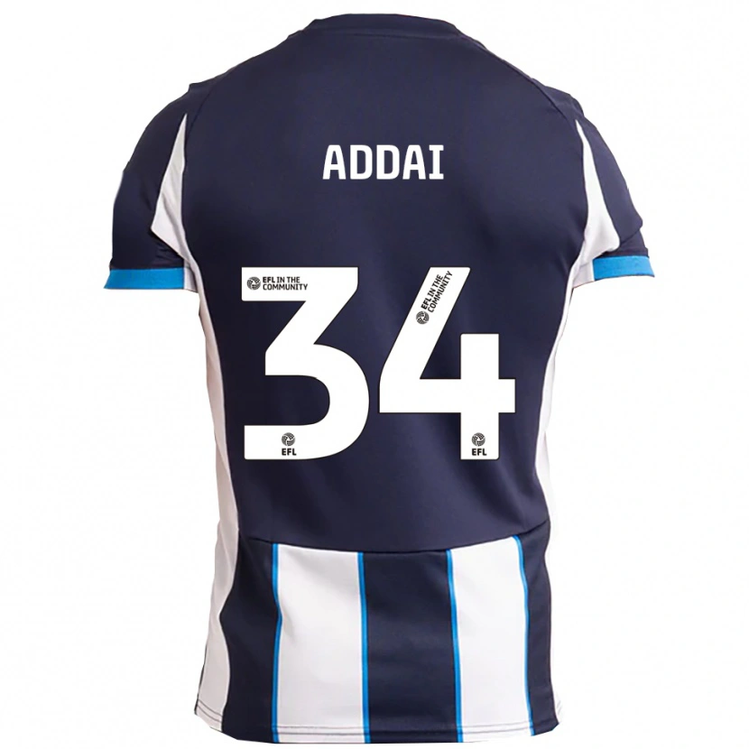 Danxen Damen Corey Addai #34 Weiß Marine Auswärtstrikot Trikot 2025/26 T-Shirt Österreich