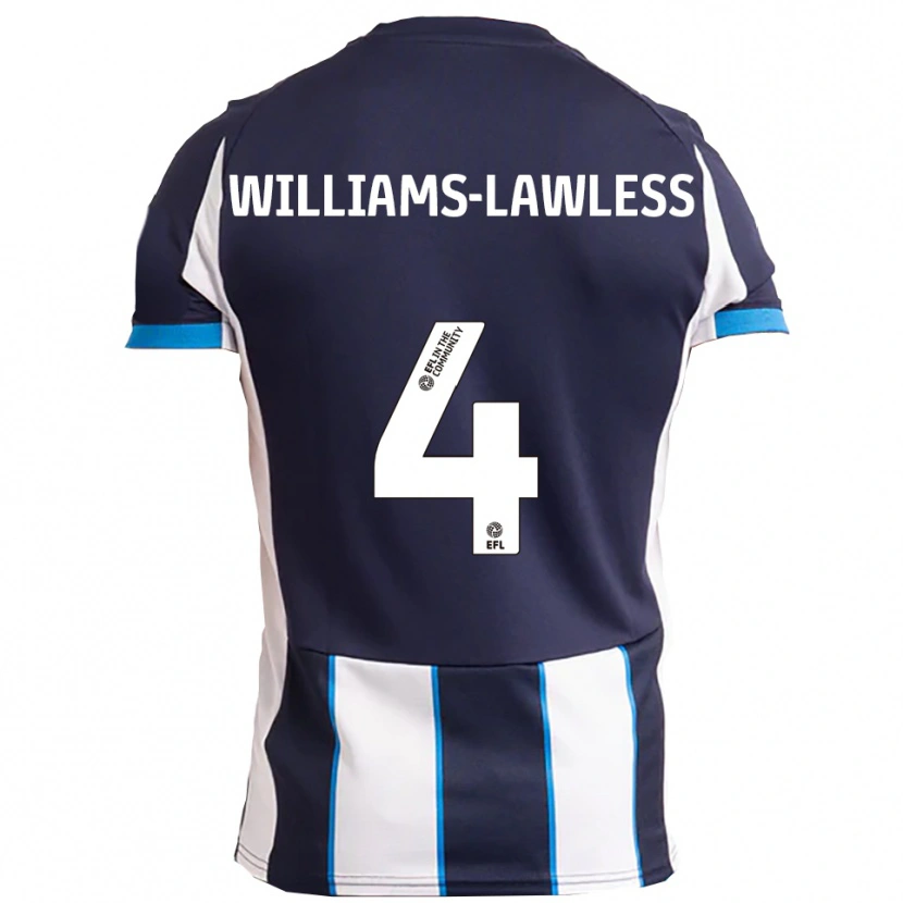 Danxen Damen John Williams-Lawless #4 Weiß Marine Auswärtstrikot Trikot 2025/26 T-Shirt Österreich