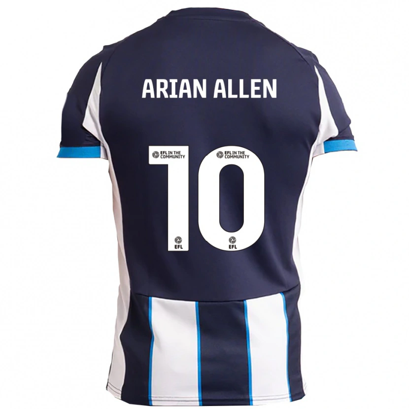 Danxen Damen Arian Allen #10 Weiß Marine Auswärtstrikot Trikot 2025/26 T-Shirt Österreich