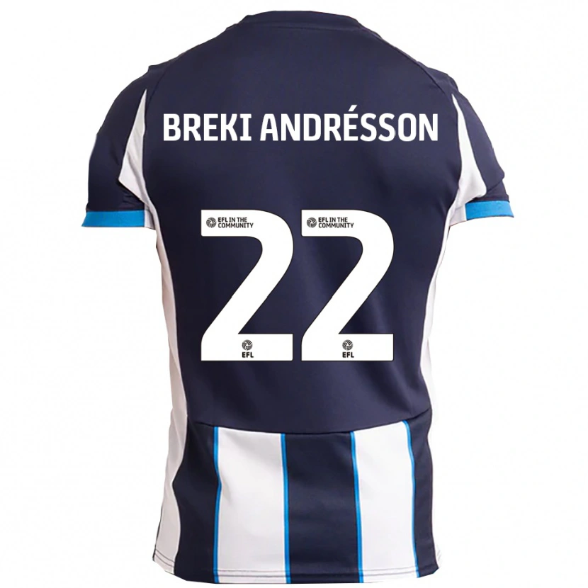 Danxen Damen Benoný Breki Andrésson #22 Weiß Marine Auswärtstrikot Trikot 2025/26 T-Shirt Österreich