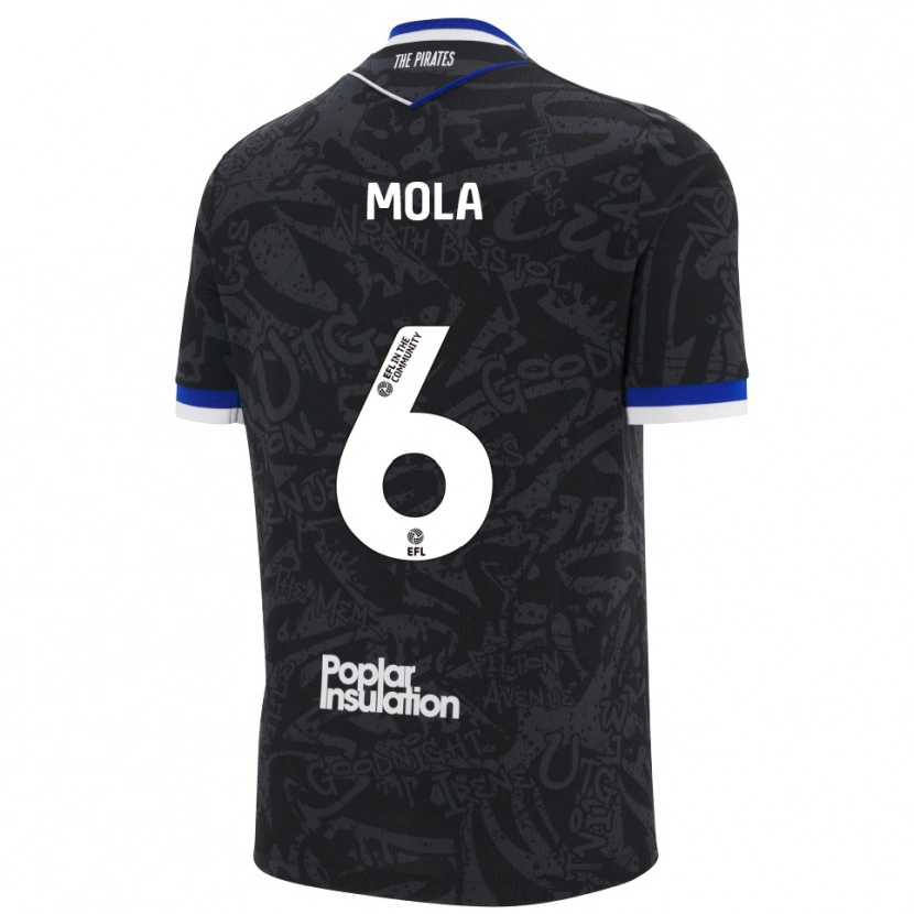 Danxen Damen Clinton Mola #6 Schwarz Weiß Auswärtstrikot Trikot 2025/26 T-Shirt Österreich