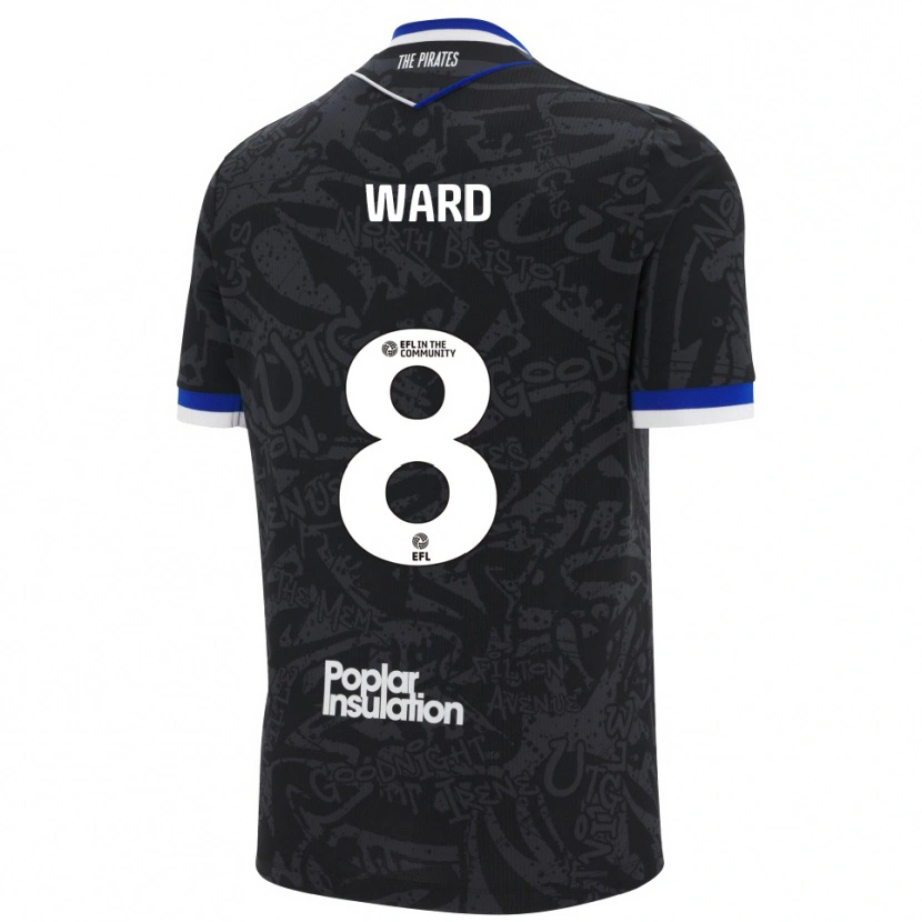 Danxen Damen Grant Ward #8 Schwarz Weiß Auswärtstrikot Trikot 2025/26 T-Shirt Österreich