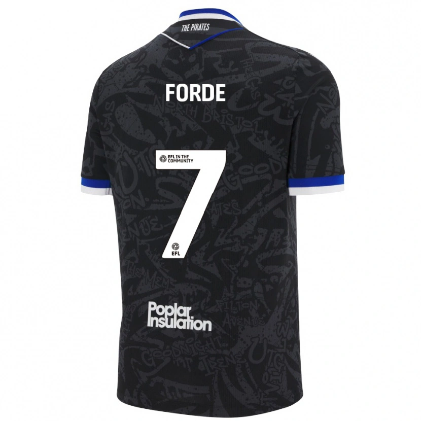 Danxen Damen Shaqai Forde #7 Schwarz Weiß Auswärtstrikot Trikot 2025/26 T-Shirt Österreich
