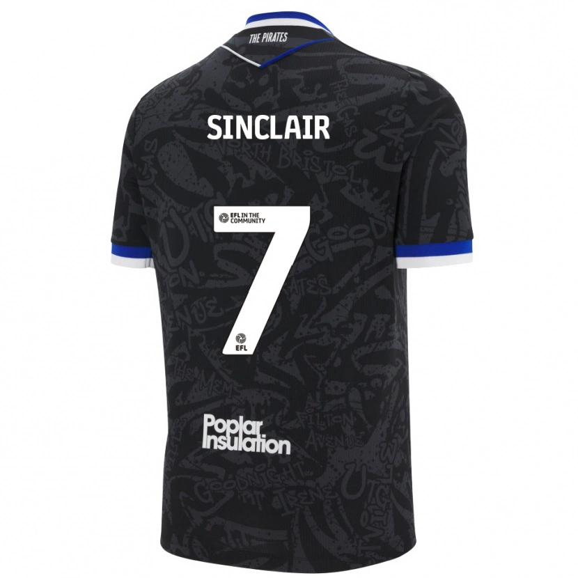 Danxen Damen Scott Sinclair #7 Schwarz Weiß Auswärtstrikot Trikot 2025/26 T-Shirt Österreich