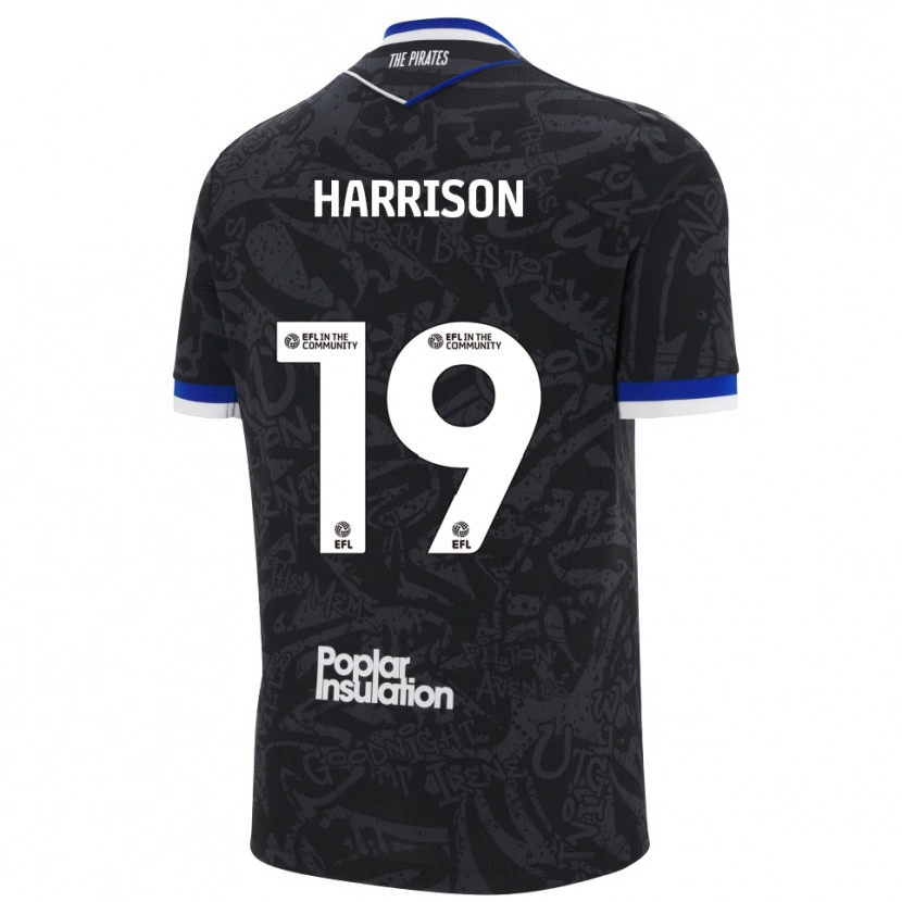 Danxen Damen Ellis Harrison #19 Schwarz Weiß Auswärtstrikot Trikot 2025/26 T-Shirt Österreich