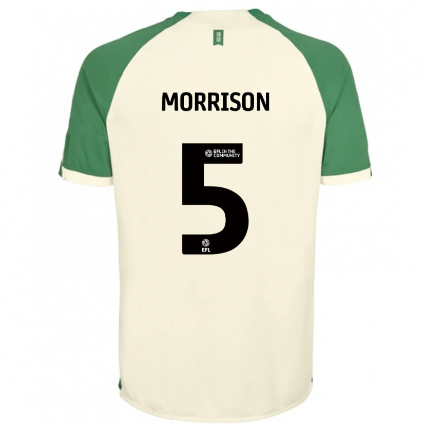 Danxen Damen Michael Morrison #5 Cremeweiß Grün Auswärtstrikot Trikot 2025/26 T-Shirt Österreich