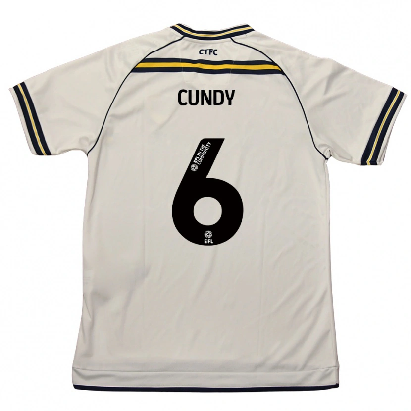 Danxen Damen Robbie Cundy #6 Weiß Marine Auswärtstrikot Trikot 2025/26 T-Shirt Österreich