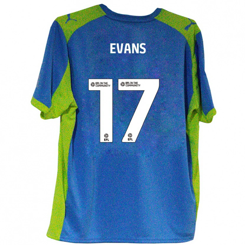 Danxen Damen Ched Evans #17 Himmelblau Gelb Auswärtstrikot Trikot 2025/26 T-Shirt Österreich