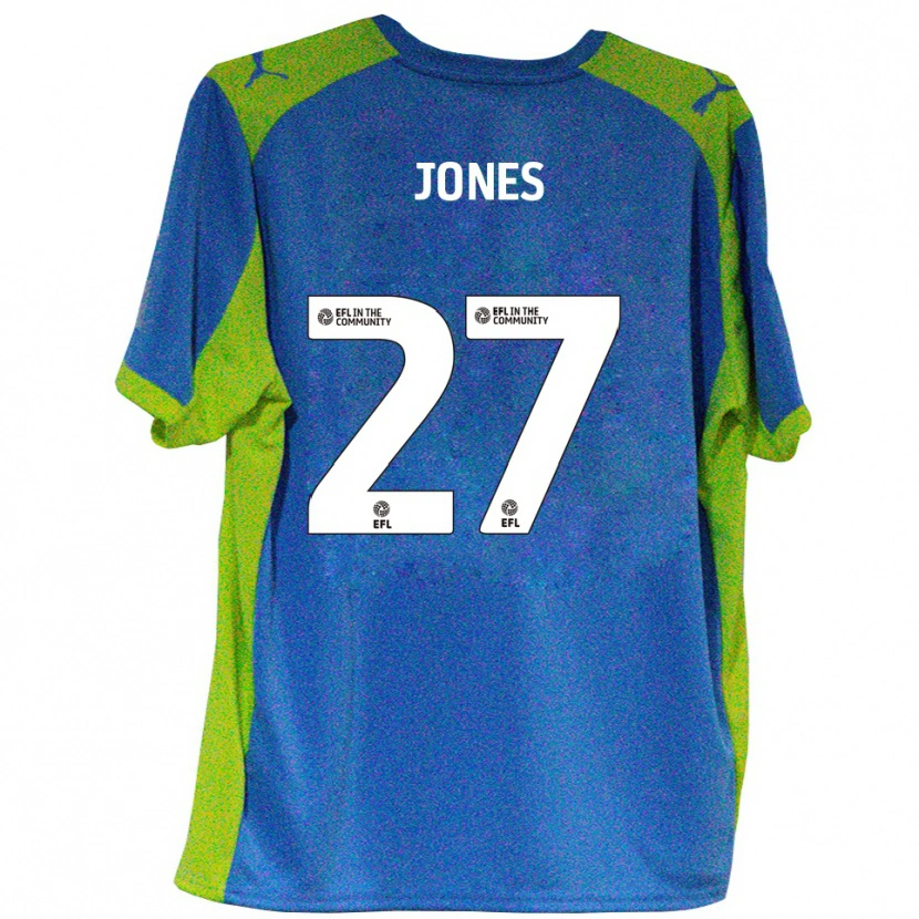 Danxen Damen Billy Jones #27 Himmelblau Gelb Auswärtstrikot Trikot 2025/26 T-Shirt Österreich