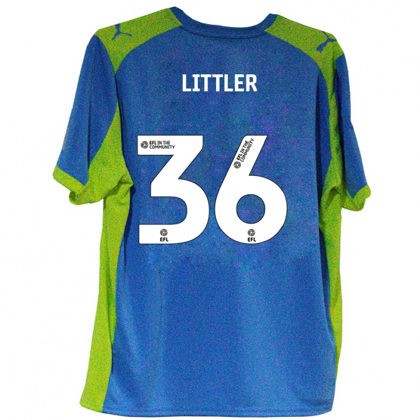 Danxen Damen Zack Littler #36 Himmelblau Gelb Auswärtstrikot Trikot 2025/26 T-Shirt Österreich