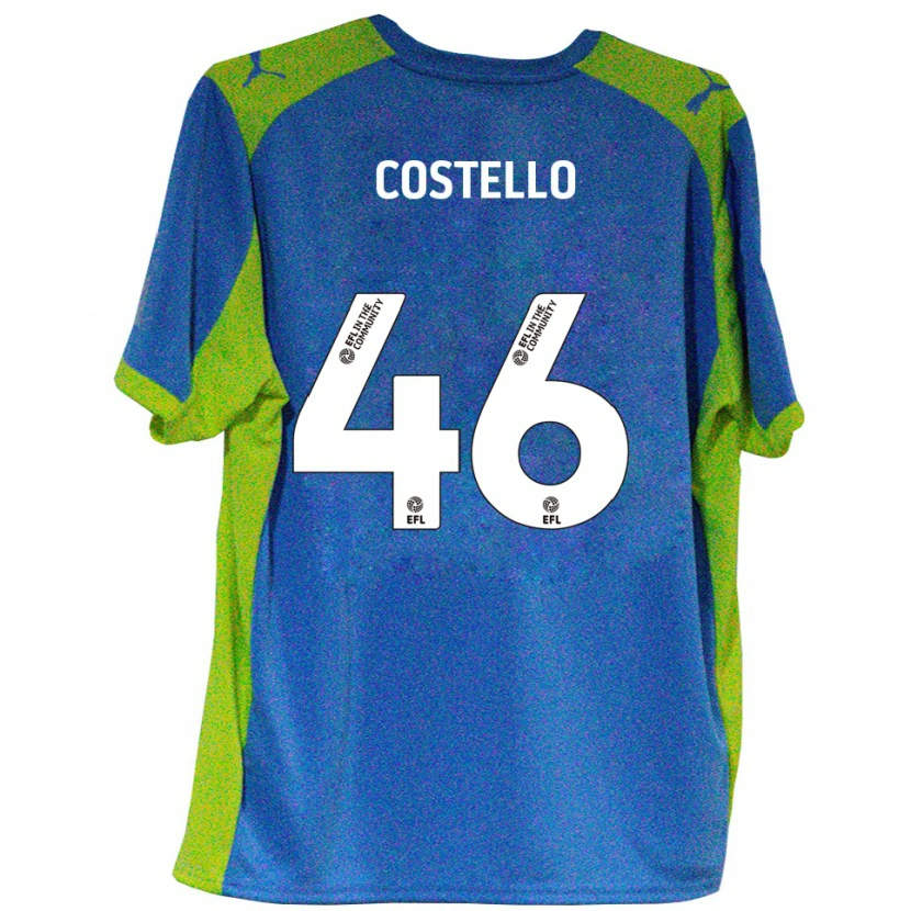 Danxen Damen Calum Costello #46 Himmelblau Gelb Auswärtstrikot Trikot 2025/26 T-Shirt Österreich