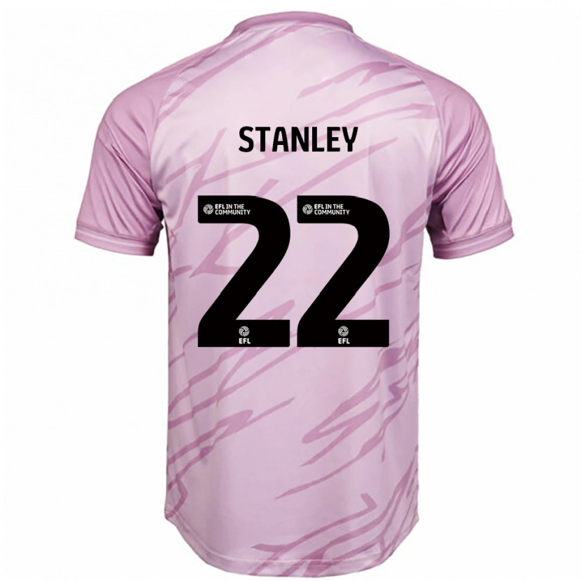 Danxen Damen Eva Stanley #22 Pink Schwarz Auswärtstrikot Trikot 2025/26 T-Shirt Österreich