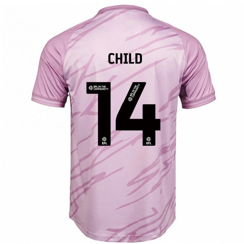 Danxen Damen Zoe Child #14 Pink Schwarz Auswärtstrikot Trikot 2025/26 T-Shirt Österreich