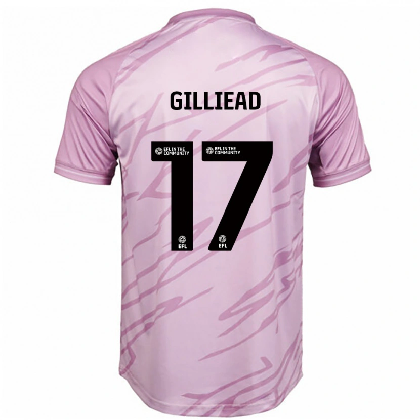 Danxen Damen Alex Gilliead #17 Pink Schwarz Auswärtstrikot Trikot 2025/26 T-Shirt Österreich