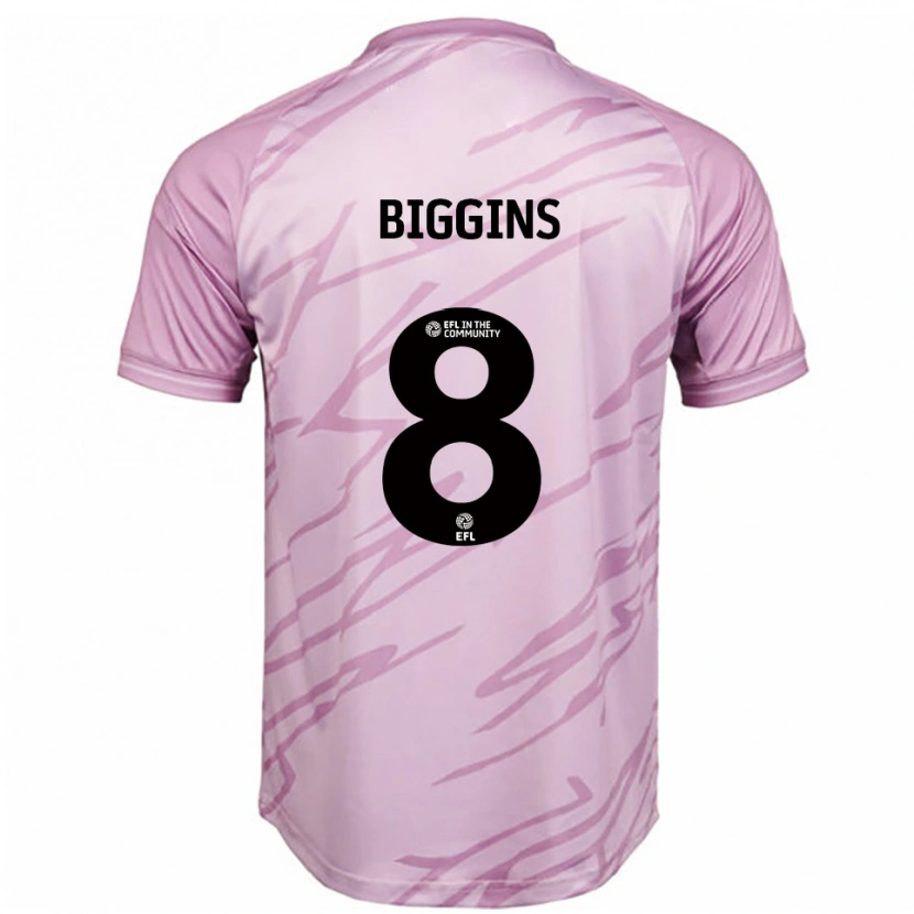 Danxen Damen Harrison Biggins #8 Pink Schwarz Auswärtstrikot Trikot 2025/26 T-Shirt Österreich