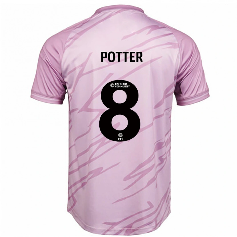 Danxen Damen Milly Potter #8 Pink Schwarz Auswärtstrikot Trikot 2025/26 T-Shirt Österreich