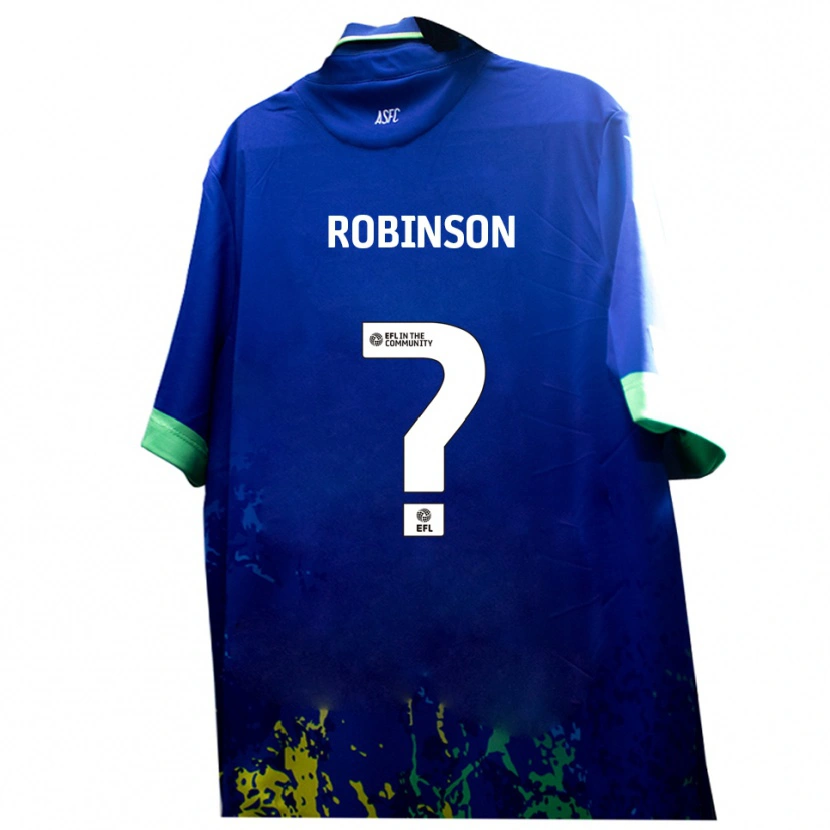 Danxen Damen Malakai Robinson #0 Blau Gelb Auswärtstrikot Trikot 2025/26 T-Shirt Österreich