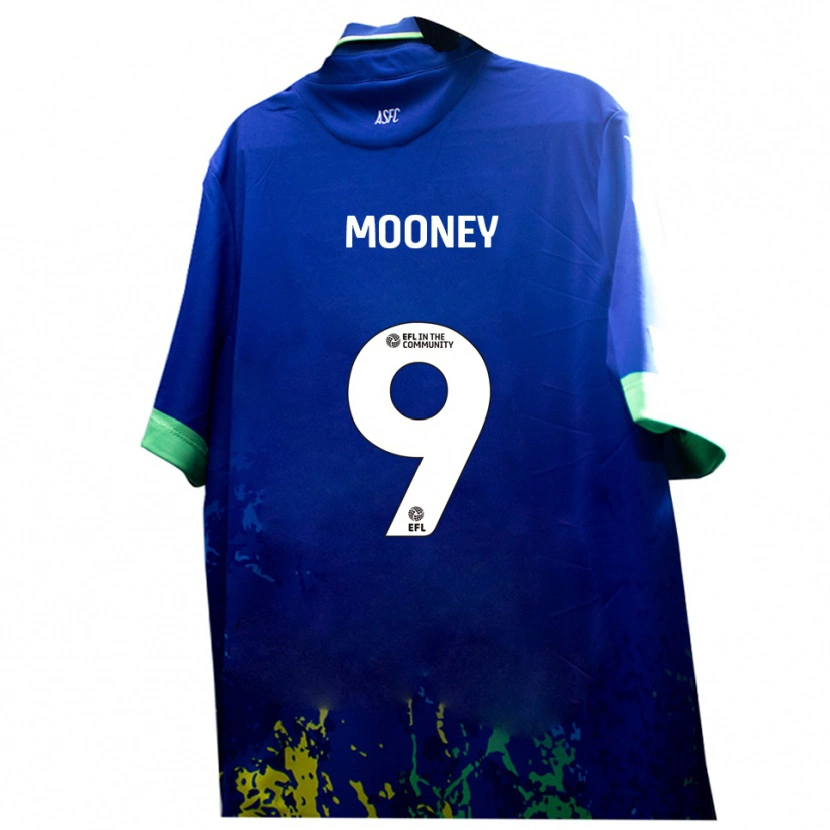 Danxen Damen Kelsey Mooney #9 Blau Gelb Auswärtstrikot Trikot 2025/26 T-Shirt Österreich