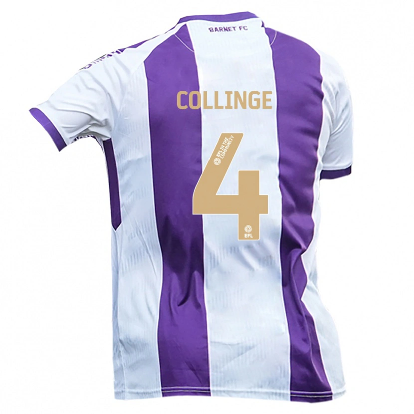 Danxen Damen Danny Collinge #4 Weiß Lila Auswärtstrikot Trikot 2025/26 T-Shirt Österreich