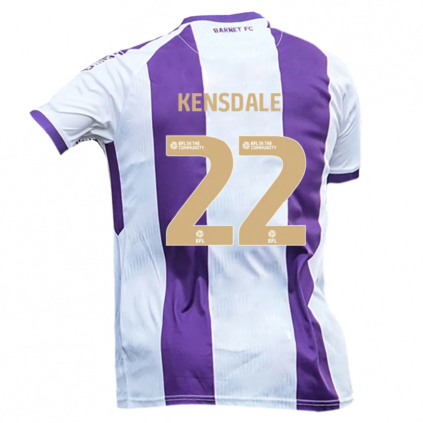 Danxen Damen Ollie Kensdale #22 Weiß Lila Auswärtstrikot Trikot 2025/26 T-Shirt Österreich