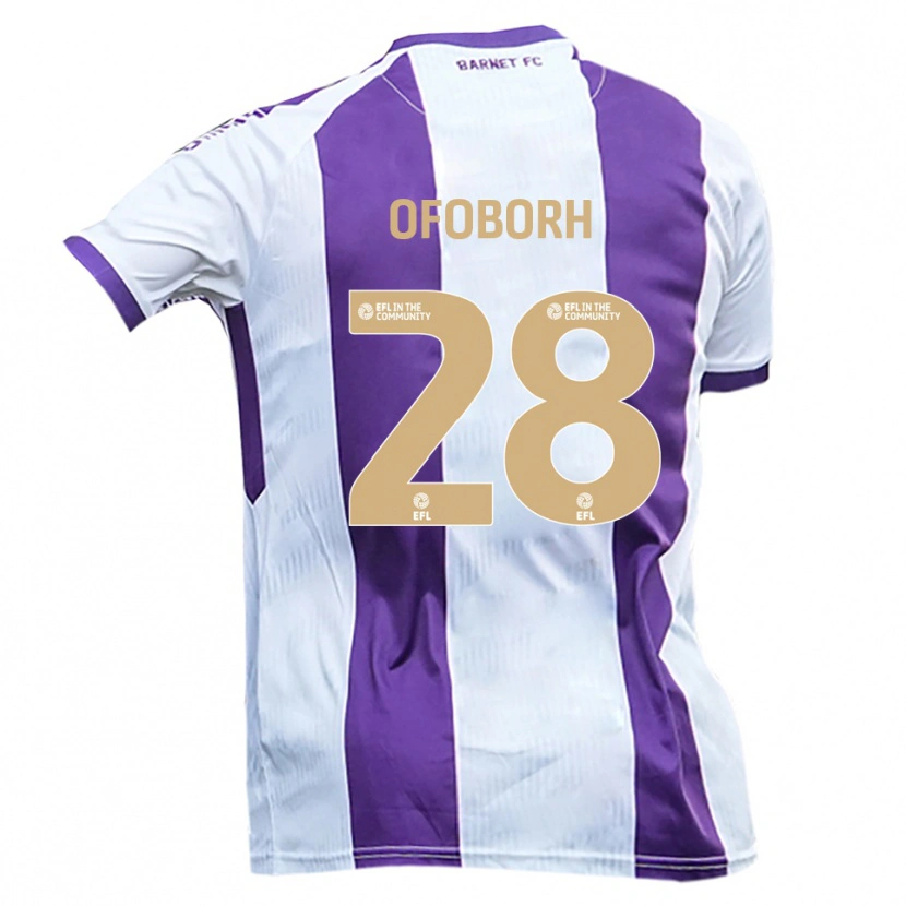 Danxen Damen Nnamdi Ofoborh #28 Weiß Lila Auswärtstrikot Trikot 2025/26 T-Shirt Österreich