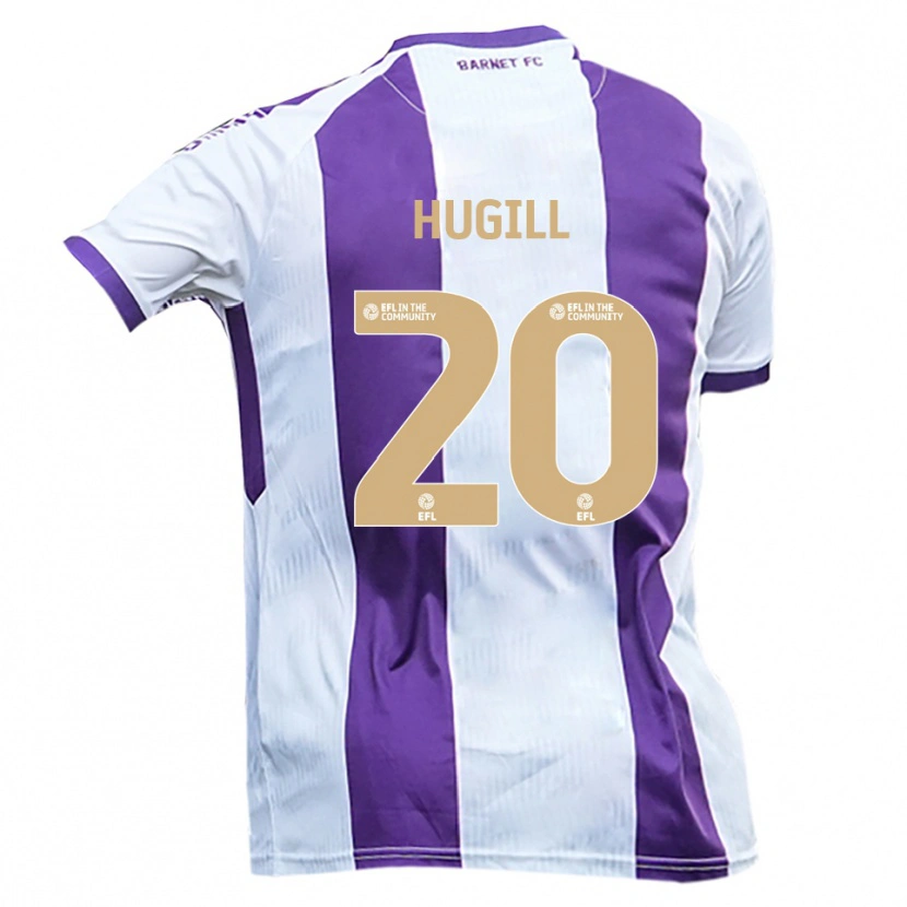 Danxen Damen Joe Hugill #20 Weiß Lila Auswärtstrikot Trikot 2025/26 T-Shirt Österreich