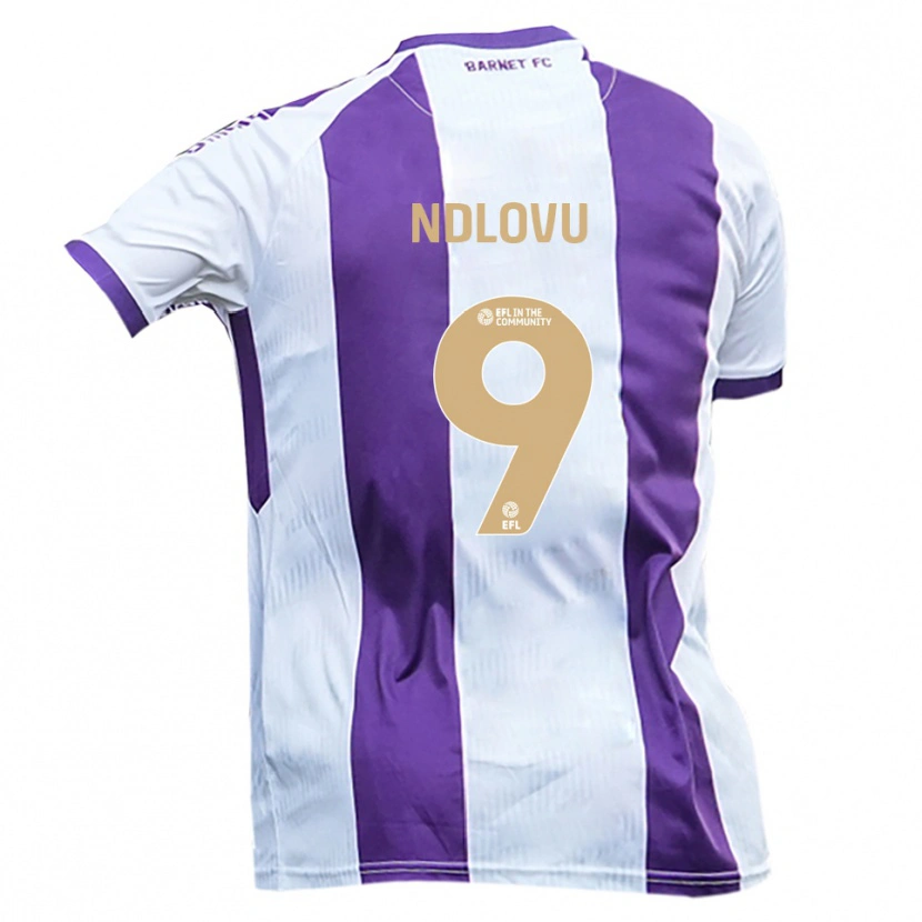 Danxen Damen Lee Ndlovu #9 Weiß Lila Auswärtstrikot Trikot 2025/26 T-Shirt Österreich