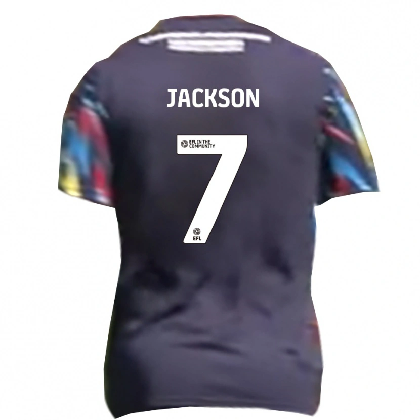 Danxen Damen Ben Jackson #7 Marine Gelb Rot Auswärtstrikot Trikot 2025/26 T-Shirt Österreich