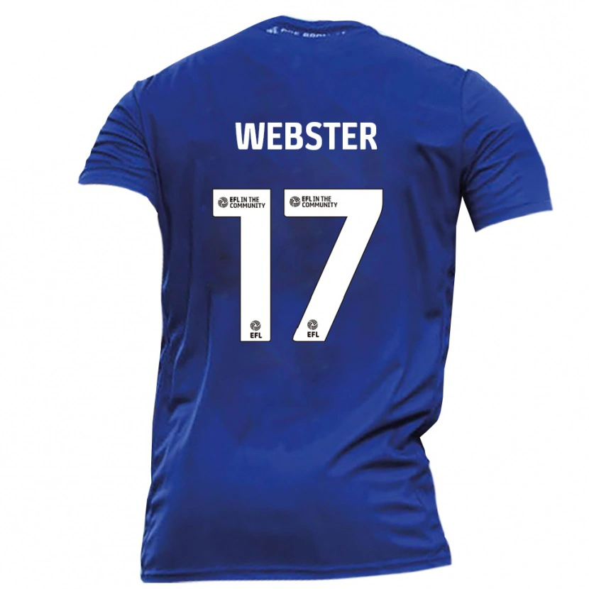 Danxen Damen Byron Webster #17 Blau Weiß Auswärtstrikot Trikot 2025/26 T-Shirt Österreich