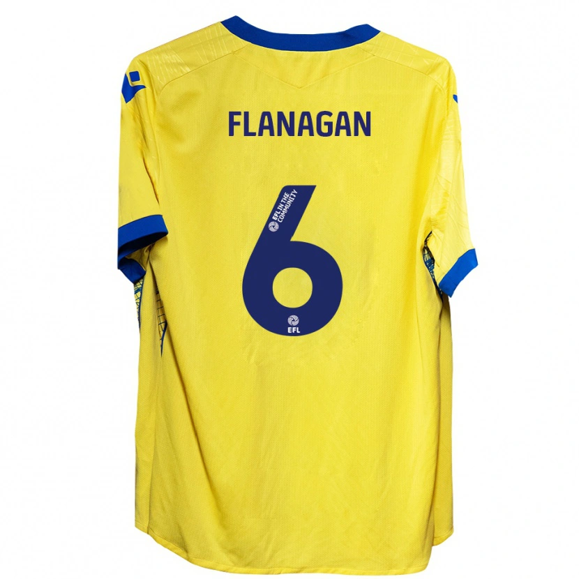 Danxen Damen Tom Flanagan #6 Gelb Blau Auswärtstrikot Trikot 2025/26 T-Shirt Österreich