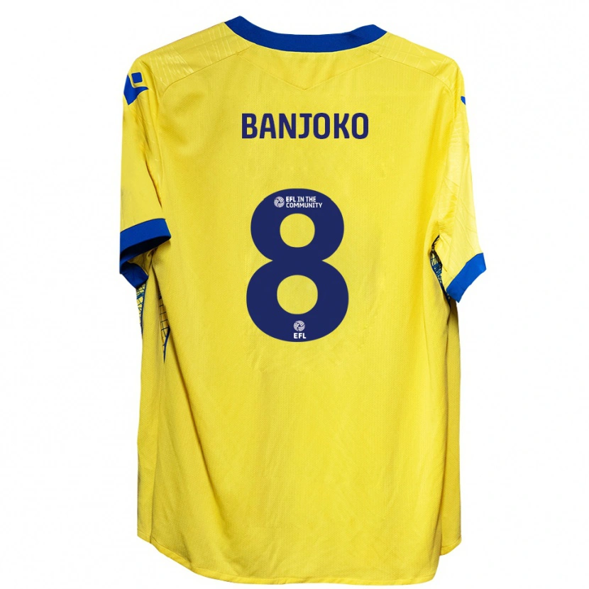 Danxen Damen Daniel Banjoko #8 Gelb Blau Auswärtstrikot Trikot 2025/26 T-Shirt Österreich
