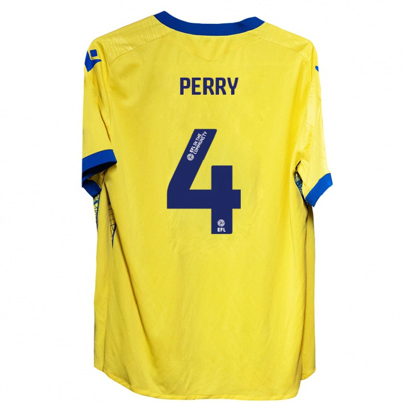 Danxen Damen Ben Perry #4 Gelb Blau Auswärtstrikot Trikot 2025/26 T-Shirt Österreich