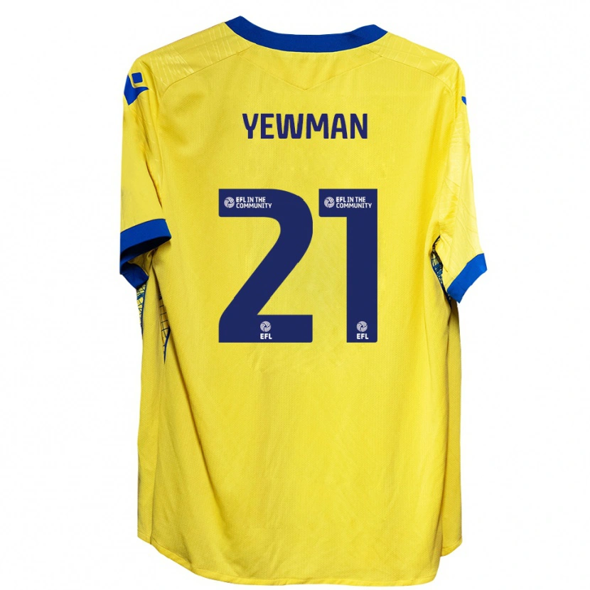 Danxen Damen Lucy Yewman #21 Gelb Blau Auswärtstrikot Trikot 2025/26 T-Shirt Österreich