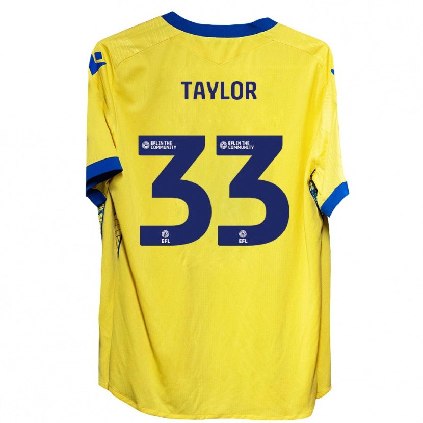 Danxen Damen Lyle Taylor #33 Gelb Blau Auswärtstrikot Trikot 2025/26 T-Shirt Österreich