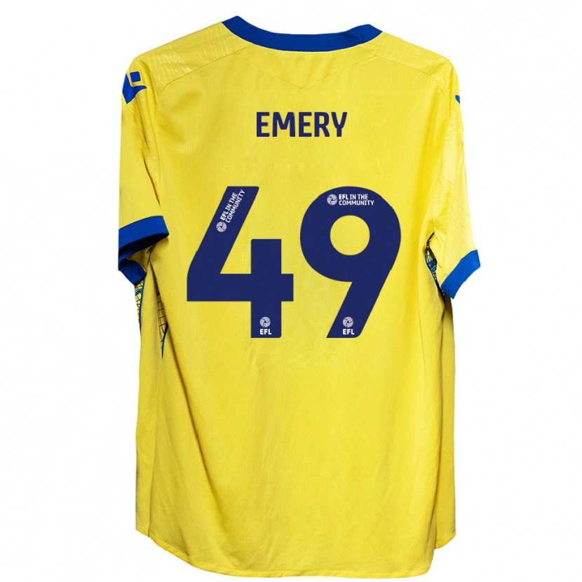 Danxen Damen Lennox Emery #49 Gelb Blau Auswärtstrikot Trikot 2025/26 T-Shirt Österreich