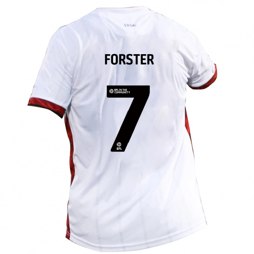 Danxen Damen Harry Forster #7 Weiß Rot Schwarz Auswärtstrikot Trikot 2025/26 T-Shirt Österreich