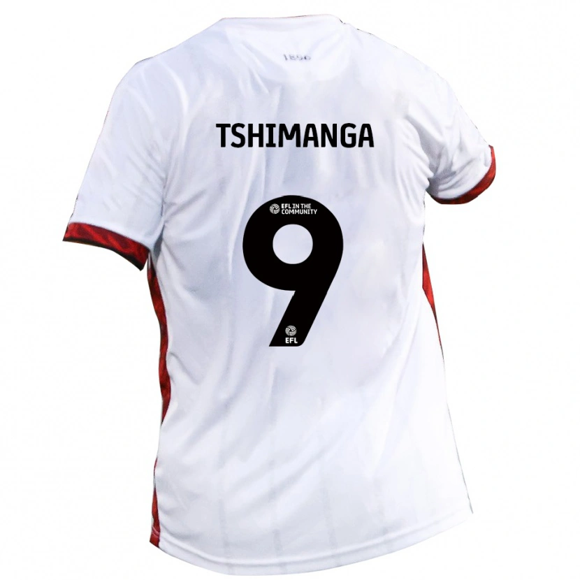 Danxen Damen Kabongo Tshimanga #9 Weiß Rot Schwarz Auswärtstrikot Trikot 2025/26 T-Shirt Österreich