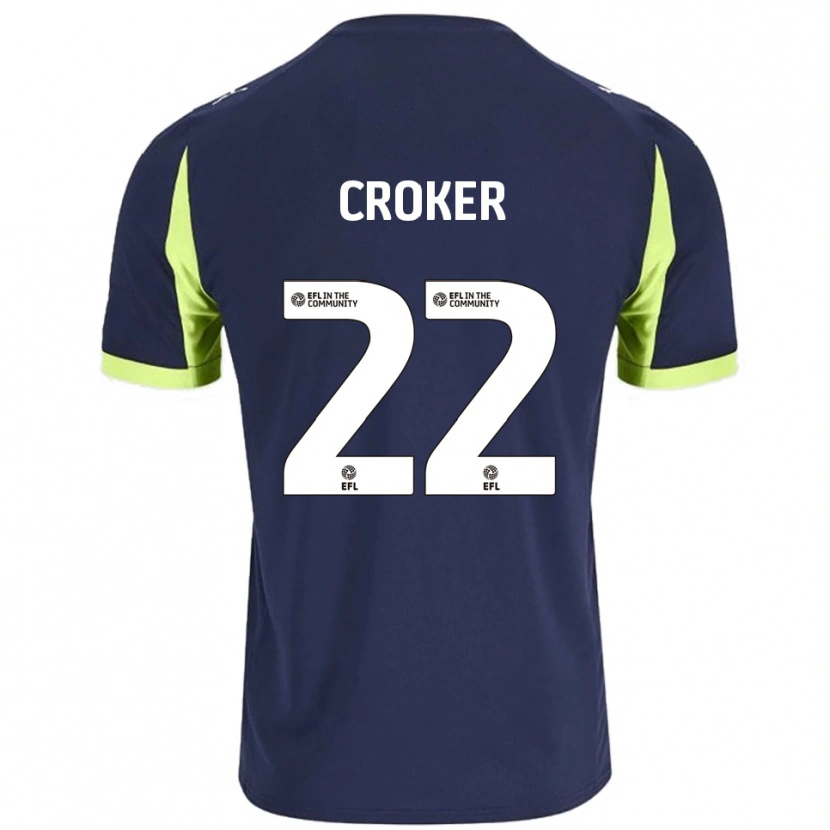 Danxen Damen Phil Croker #22 Marine Fluoreszierendes Grün Auswärtstrikot Trikot 2025/26 T-Shirt Österreich