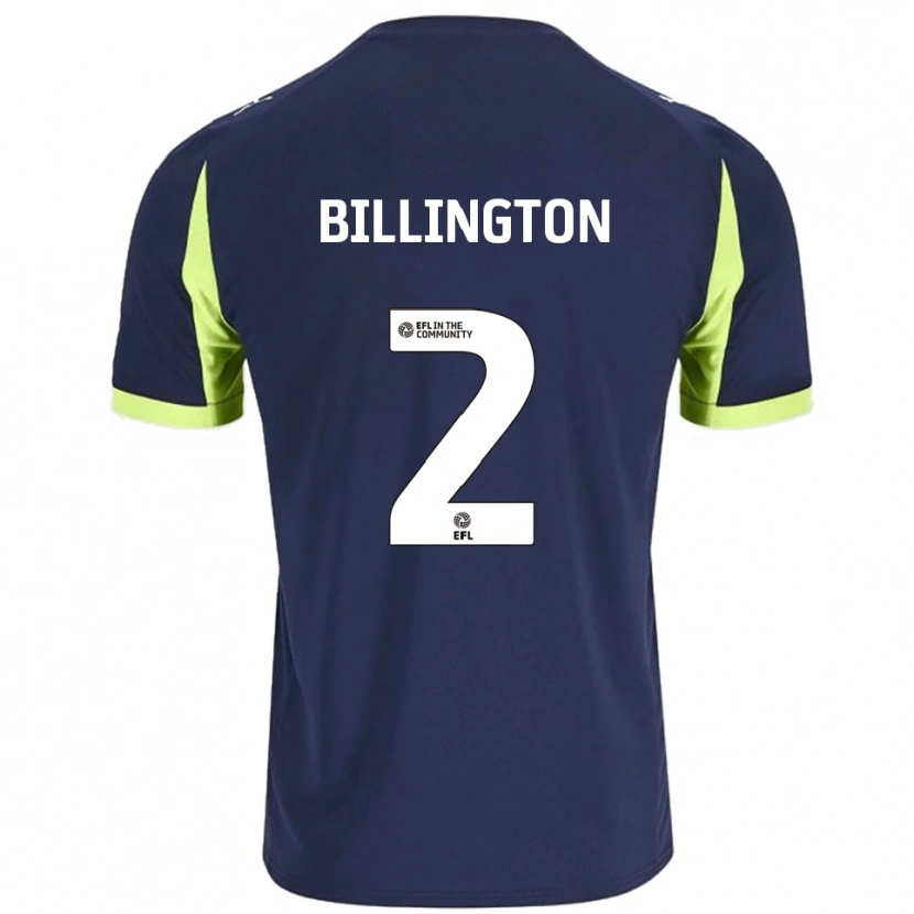 Danxen Damen Lewis Billington #2 Marine Fluoreszierendes Grün Auswärtstrikot Trikot 2025/26 T-Shirt Österreich