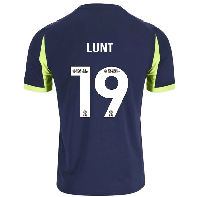 Danxen Damen Owen Lunt #19 Marine Fluoreszierendes Grün Auswärtstrikot Trikot 2025/26 T-Shirt Österreich